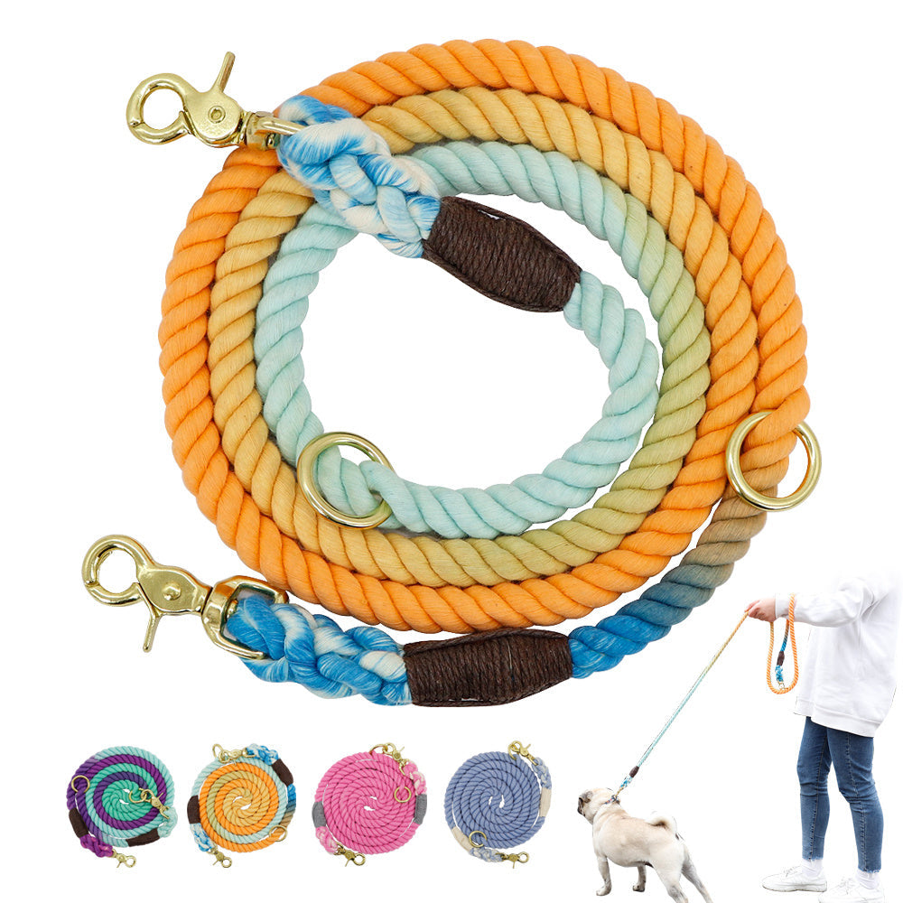 Unleash Style and Comfort with Our Gradient Color Dog Collars and Leashes
